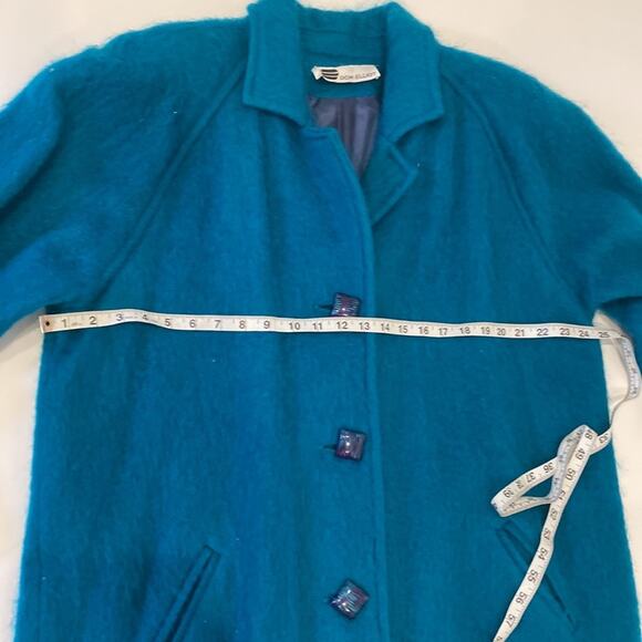 Don Elliot Vintage Women’s Oversized Coat Wool Blend Lined Button Down EUC Sz 2X - Picture 8 of 10